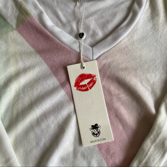 Wildfox Kaleidoscope Sweatshirt Baggy Beach Jumper - Picture 9 of 11